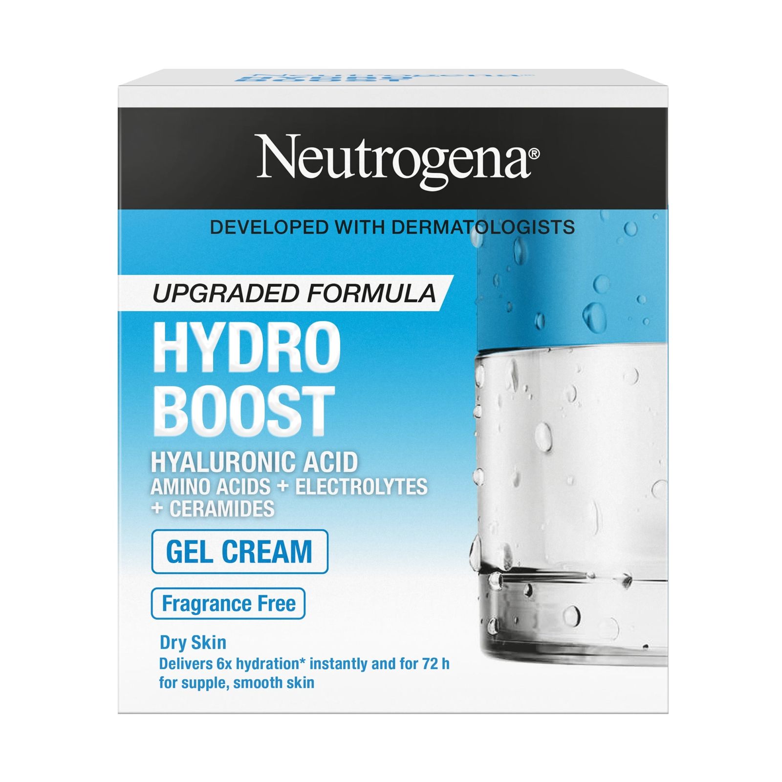 Neutrogena Hydro Boost Gel Cream Fragrance Free Hyaluronic Acid Moisturizer for Dry Skin-1