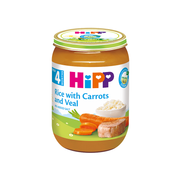 HiPP Organic Rice Carrots Veal 190g – Organic Baby Meal (4M+)-1