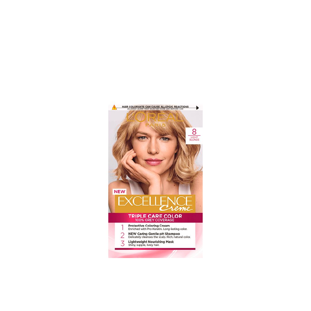 L’Oréal Paris Excellence Crème Hair Color – 100% Grey Coverage with Triple Care-1