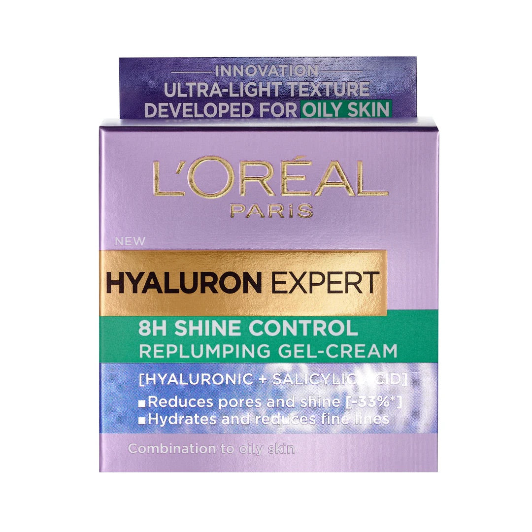 L'Oreal Hyaluron Expert Shine Control Replumping Gel-Cream- 50ml-3