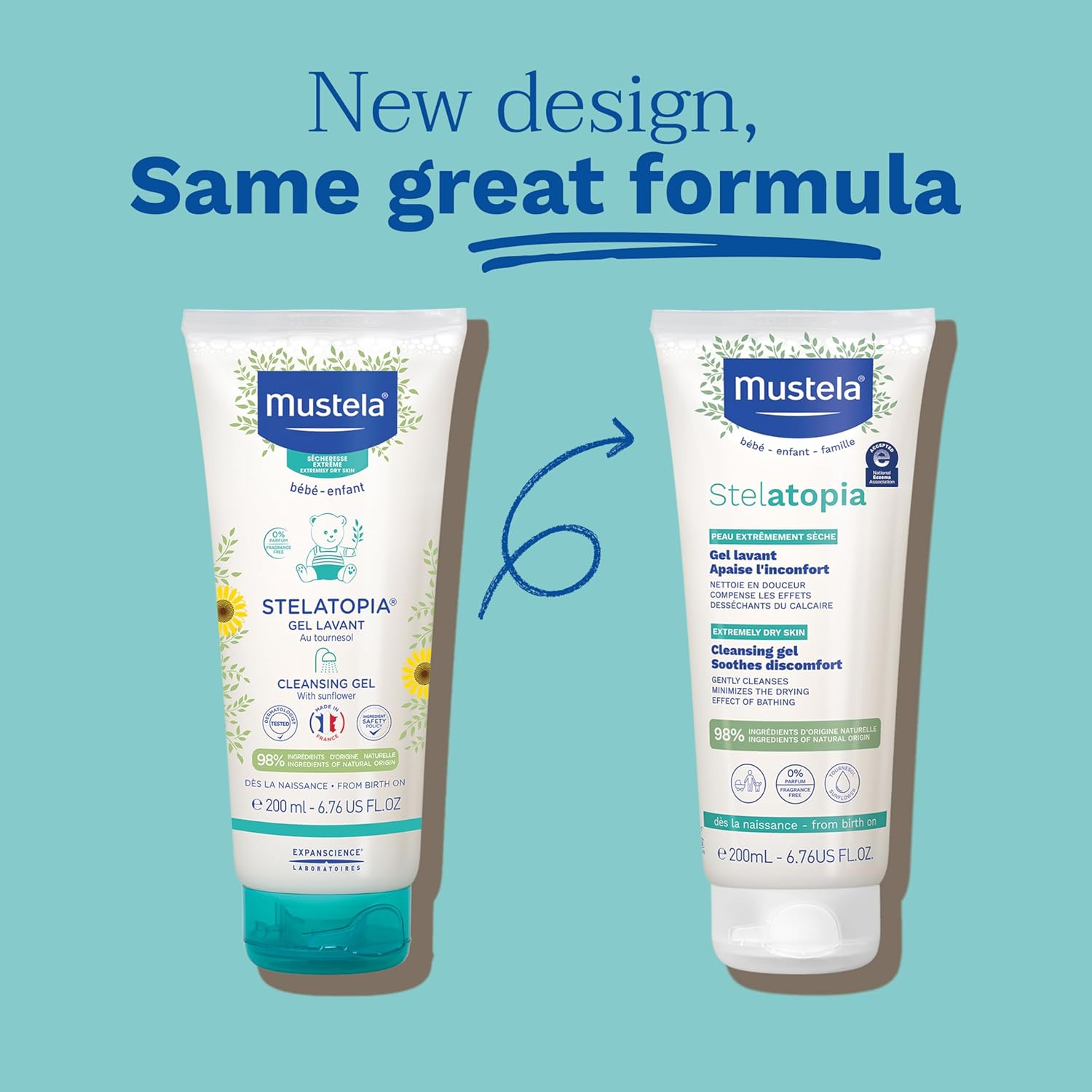 Mustela Stelatopia Cleansing Gel- 200ml-2