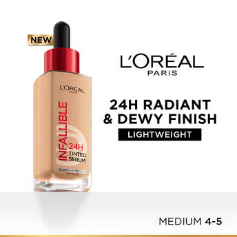 LOreal Paris Infallible 24H Tinted Serum Foundation - Long-Lasting Full Coverage-10