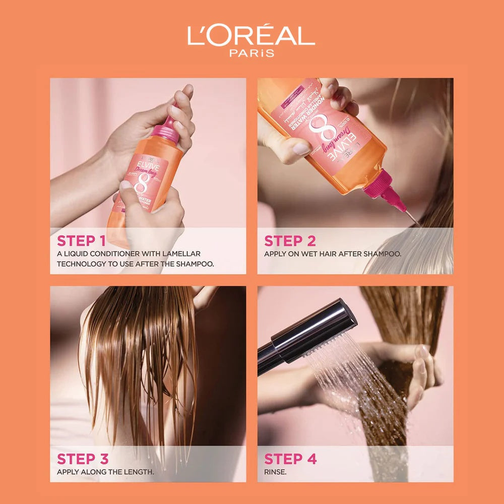 L'Oréal Elvive Dream Long Wonder Water Lamellar Conditioner 200ml – 8 Second Hair Transformation-4