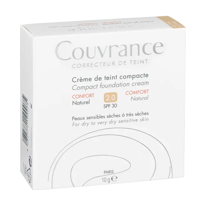 Avene Couvrance Compact Foundation Cream Comfort 10g - Available in 3 Shades for a Smooth Finish-2