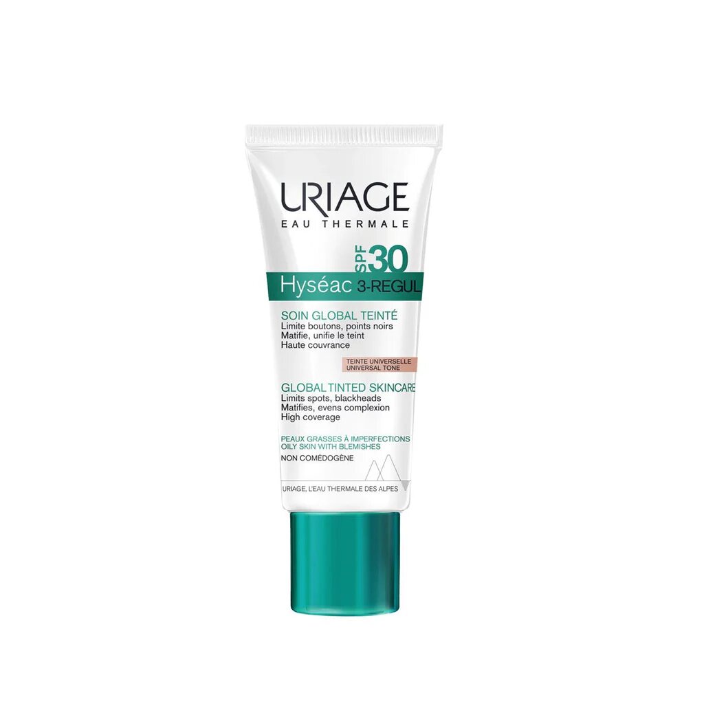 Uriage Hyséac 3-Regul Global Tinted SPF 30 40ML - Tinted Treatment for Oily, Acne-Prone Skin-1