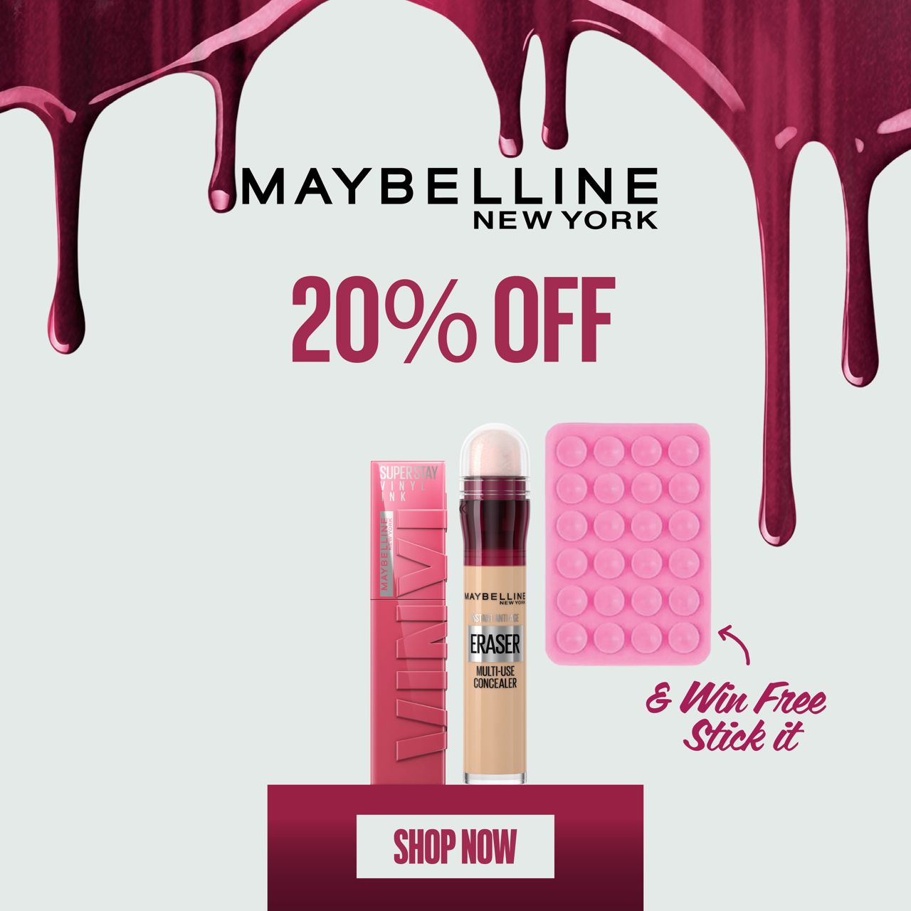Maybelline New York Superstay Vinyl Ink & Instant Age Rewind Eraser Concealer – 20% Off + Win Free Stick It-2