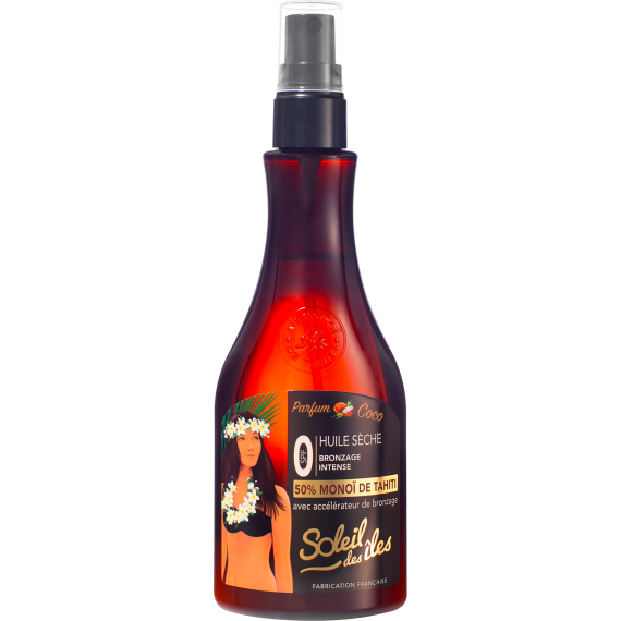 Soleil des Îles Dry Oil 150 ml  - Coconut Fragrance | Intense Tan & Skin Nourishment-1