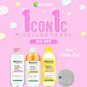 Garnier Micellar Cleansing Water Trio – Vitamin C + Sensitive + Water in Oil – Free Cotton Pad-1