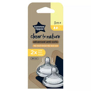 Tommee Tippee  Closer To Nature Advanced Anticolic Medium Flow Teats 3M-1