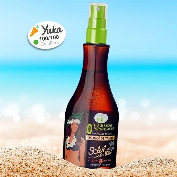 Soleil des Iles Bio Huile Sèche Paradisiaque Bronzage Intense SPF0 150ml