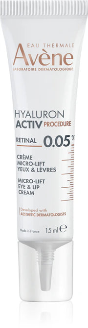 Avene Hyaluron Activ Procedure Retinal 0.05% Eye & Lip Micro Lift Cream 15ml