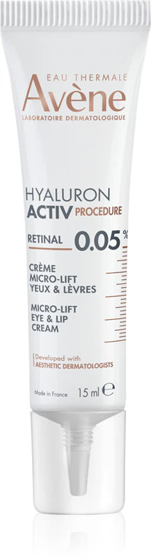 Avene Hyaluron Activ Procedure Retinal 0.05% Eye & Lip Micro Lift Cream 15ml