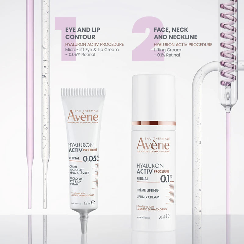 Avene Hyaluron Activ Procedure Retinal 0.05% Eye & Lip Micro Lift Cream 15ml
