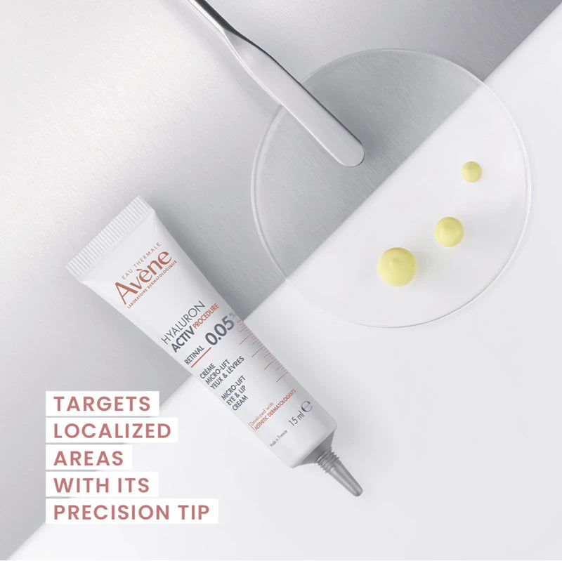 Avene Hyaluron Activ Procedure Retinal 0.05% Eye & Lip Micro Lift Cream 15ml