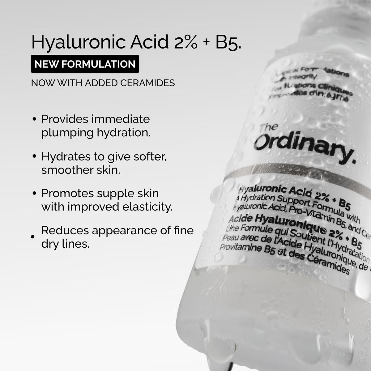 The Ordinary Hyaluronic Acid 2% + B5 Serum 120ml | Hydrating and Plumping Serum