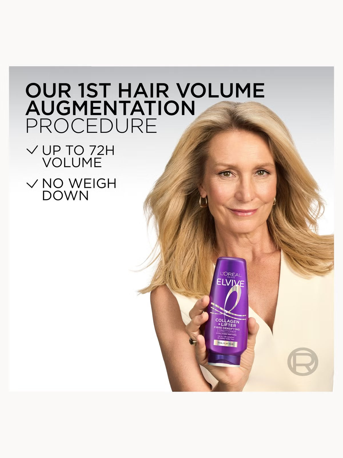 L'Oreal Paris Elvive Collagen Lifter Conditioner 200ml for Fuller Looking Hair