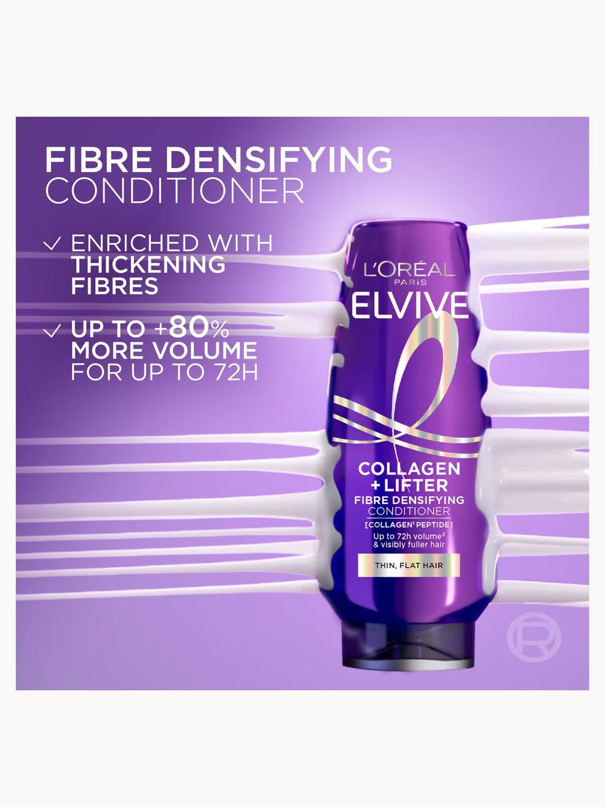 L'Oreal Paris Elvive Collagen Lifter Conditioner 200ml for Fuller Looking Hair