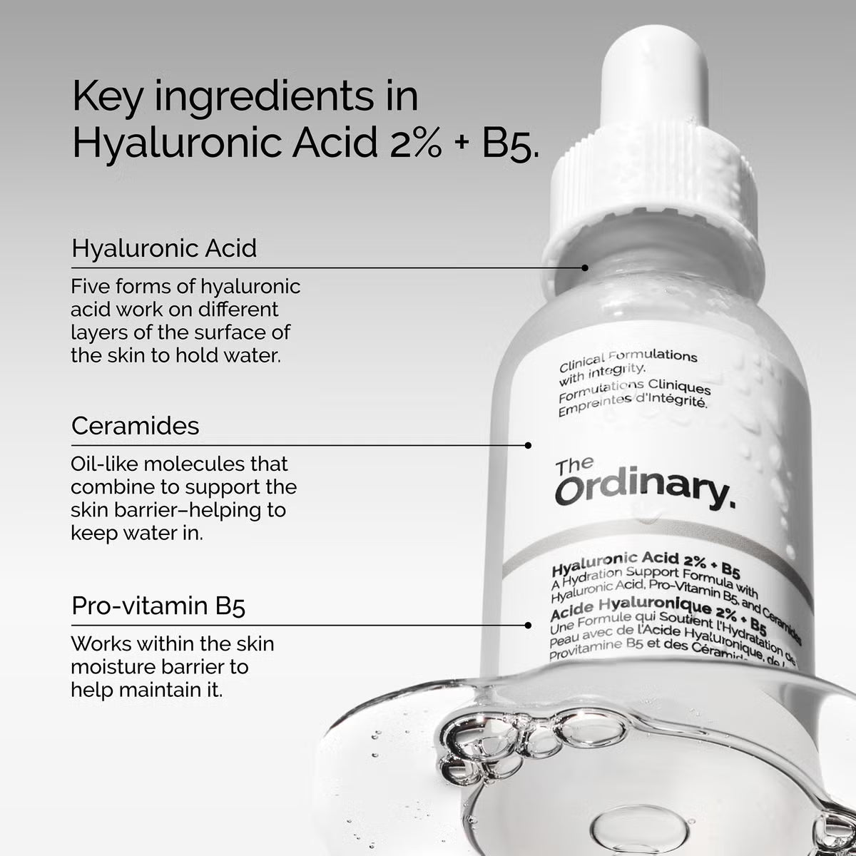 The Ordinary Hyaluronic Acid 2% + B5 Serum 120ml | Hydrating and Plumping Serum