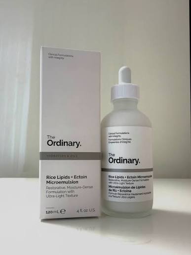 The Ordinary Rice Lipids + Ectoin Microemulsion Moisturizer 120ml | Barrier Repair and  Hydrating Cream