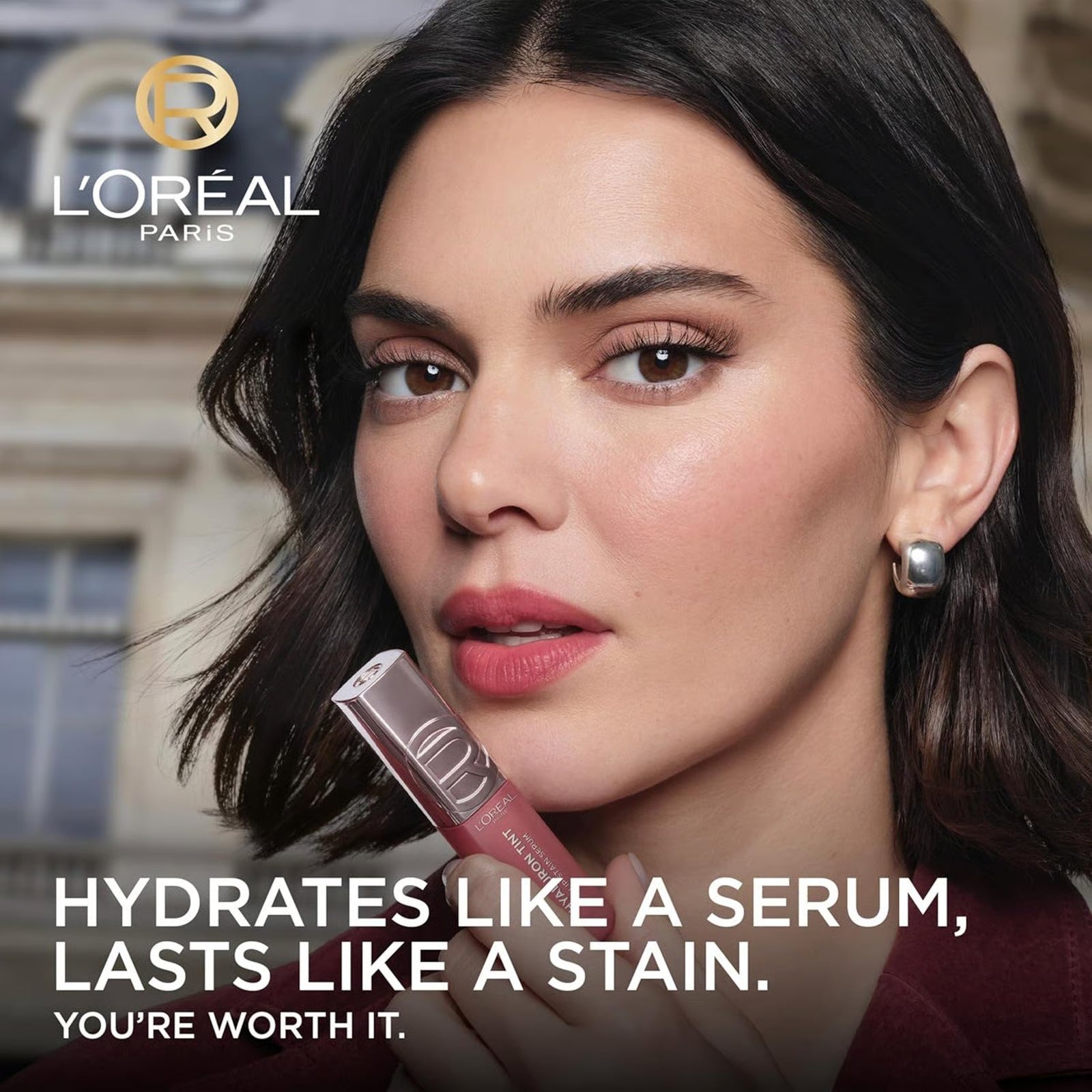 L'Oreal Paris Hyaluron Tint Lip Stain Serum Hydrating Glossy Lip Tint-5ml