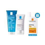 La Roche-Posay Effaclar Purifying Foaming Gel + Effaclar Mat Moisturizer Get Full Size Gift Anthelios UVMune 400 SPF50+