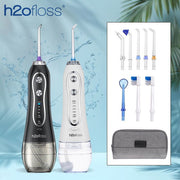 H2O Floss Cordless Oral Irrigator Professional Kit – Black or White