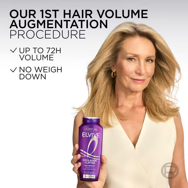 L'Oreal Paris Elvive Collagen Lifter Shampoo for Fuller Looking Hair