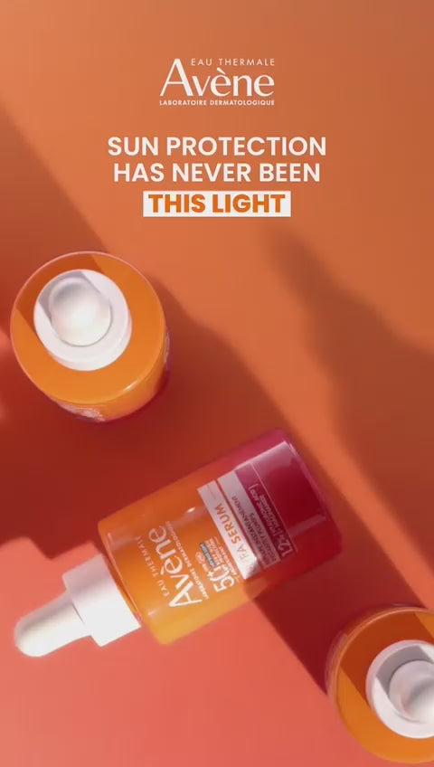 Load video: Avene Ultra Serum SPF 50+ Antioxidant Daily Protective Serum with Hyaluronic Acid and Niacinamide