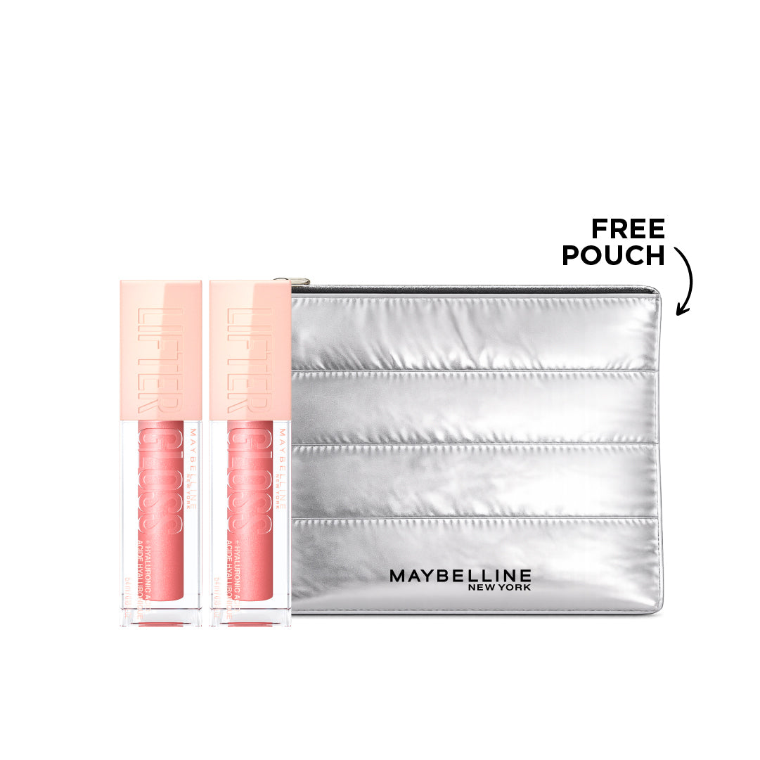 Maybelline Lifter Gloss Buy 2 and Get 20% Off and Get Free Silver Pouch