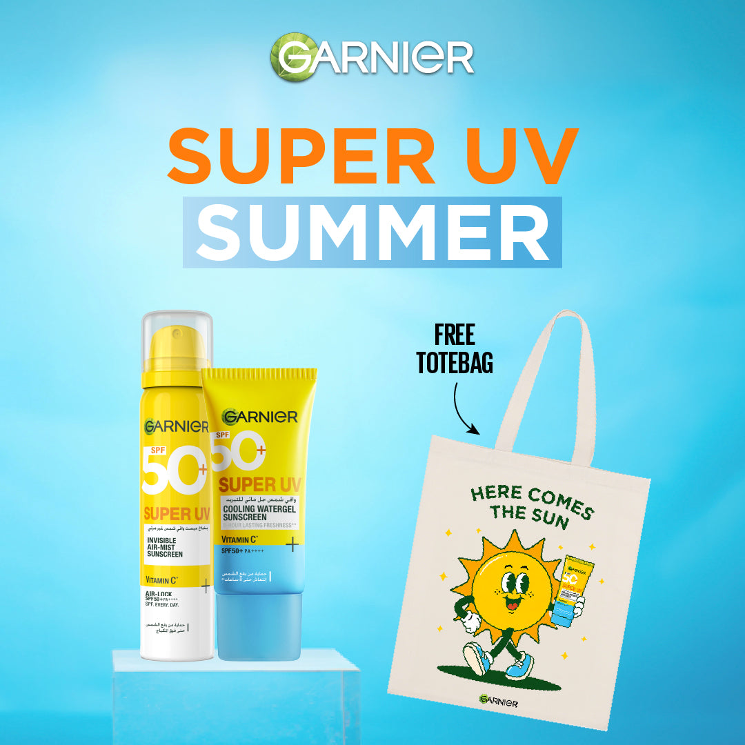 Garnier Super UV Cooling Gel + Super UV Mist Get Free Tote Bag