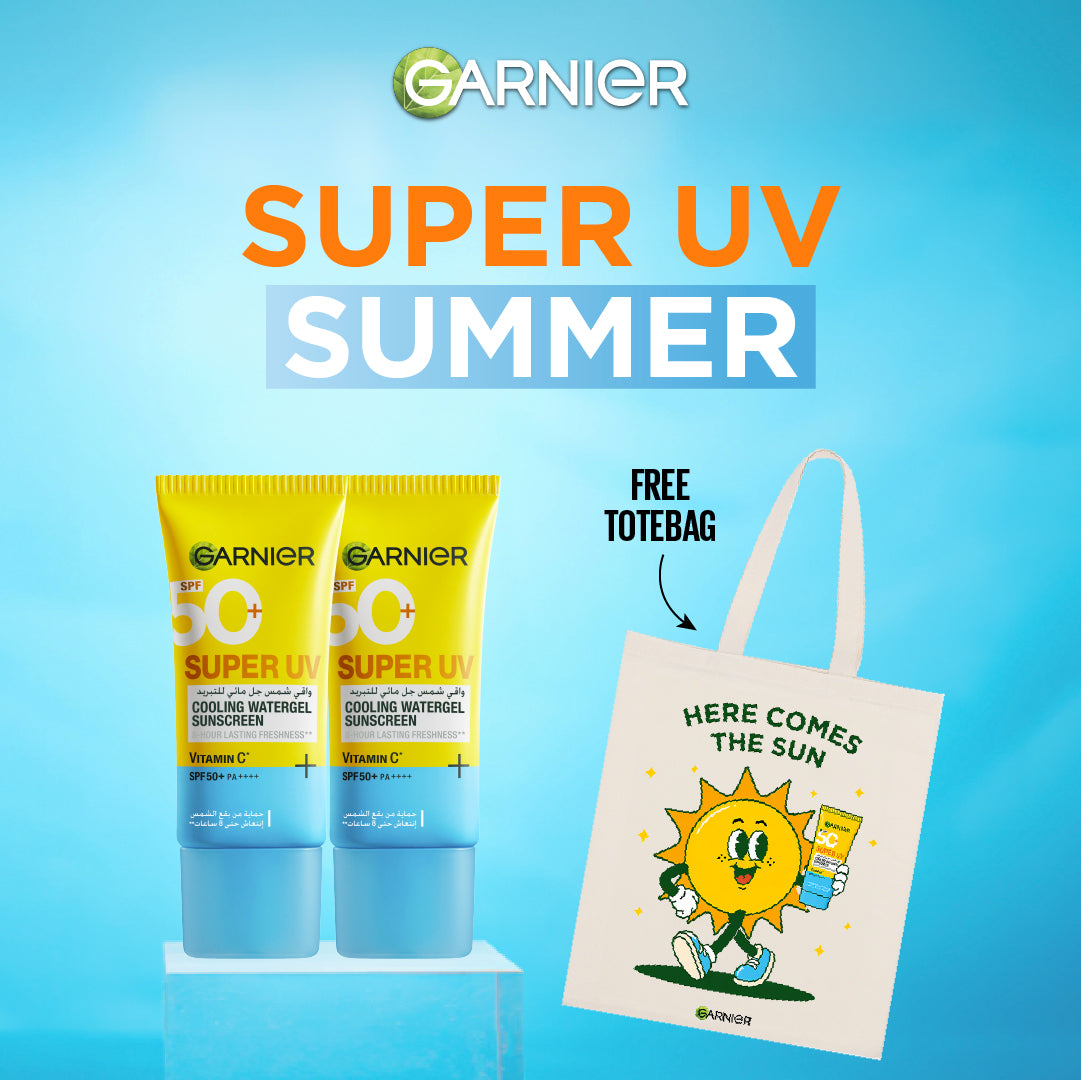 Garnier Super UV Cooling Gel 60ml x2 Get Free Tote Bag