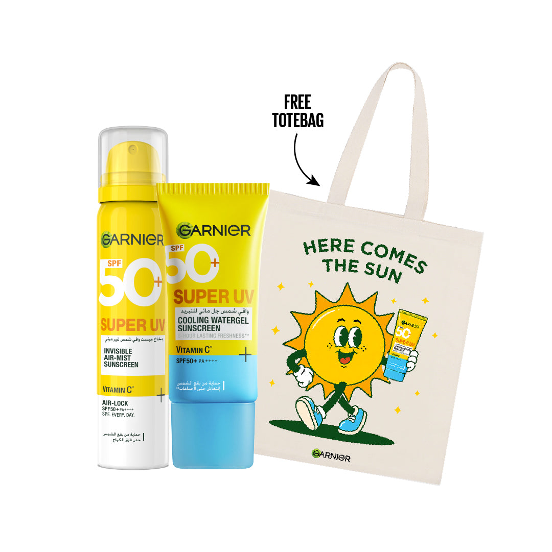 Garnier Super UV Cooling Gel + Super UV Mist Get Free Tote Bag