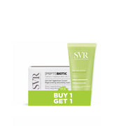 SVR Sebiaclear [PEPTI]BIOTIC Regenerating Smoothing Mattifying Care + SVR Sebiaclear Gel Moussant Purifying Cleanser – Buy 1 Get 1 Set