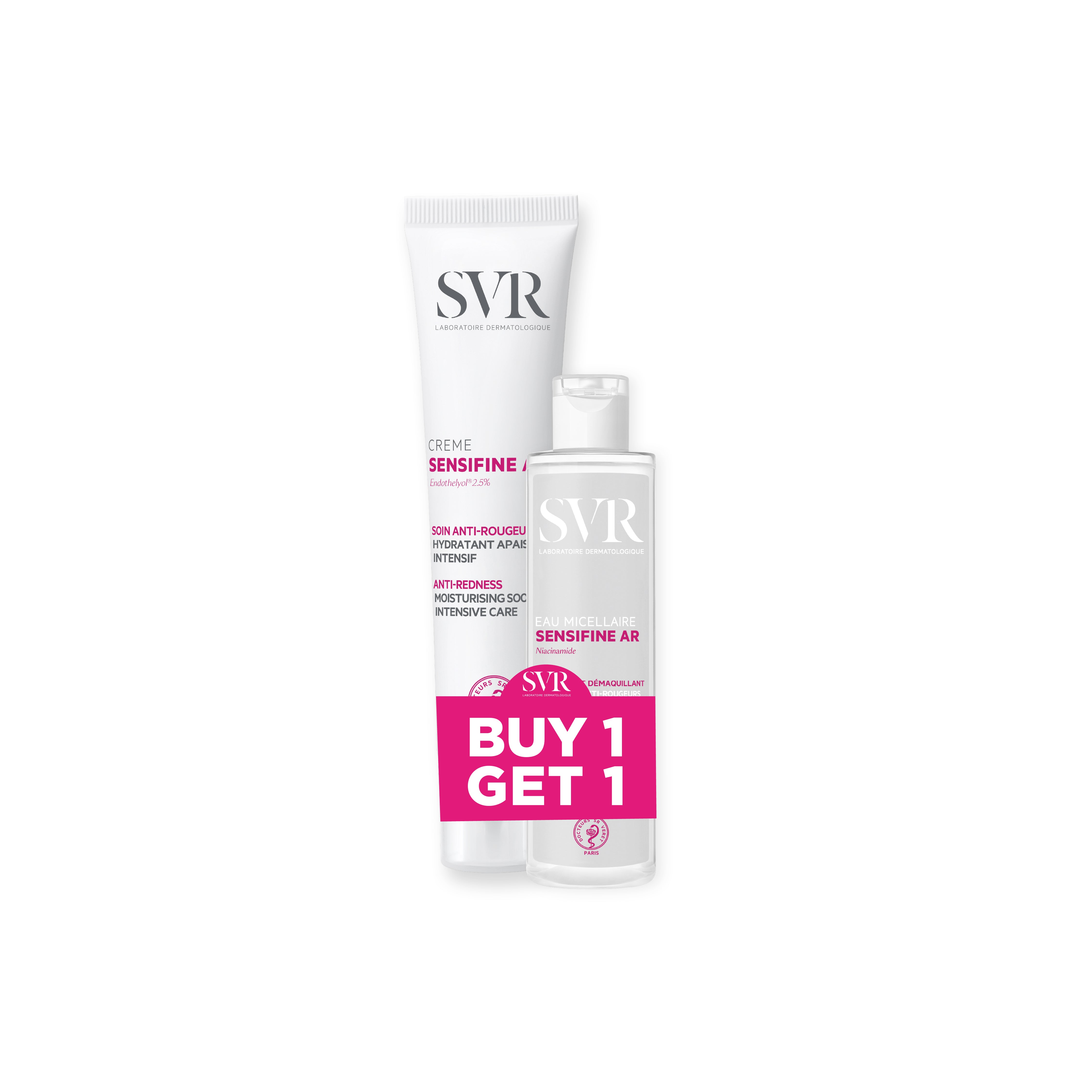 SVR Sensifine AR Anti-Redness Intensive Soothing Cream + SVR Sensifine AR Micellar Water – Buy 1 Get 1 Set